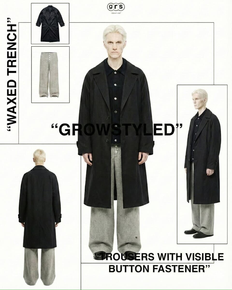 Black Dual-Length Trench - image 7