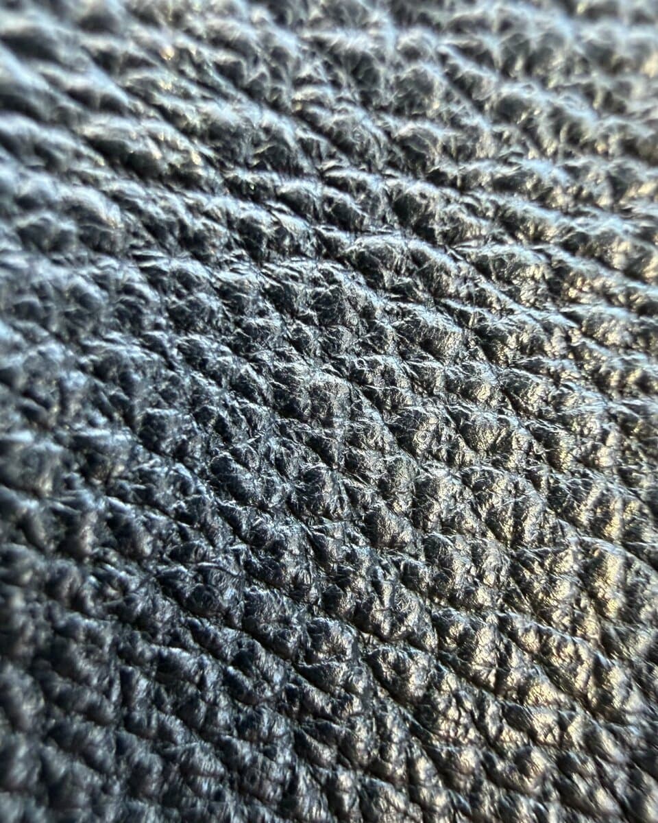 Leather-Trimmed Raw Denim Jacket - image 4