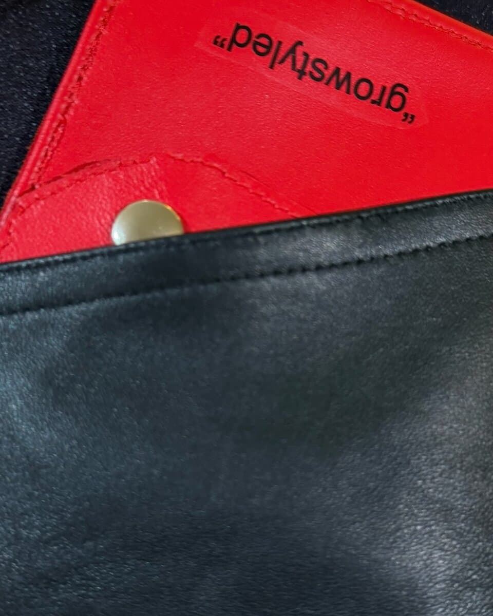 Leather-Trimmed Raw Denim Pants - image 4