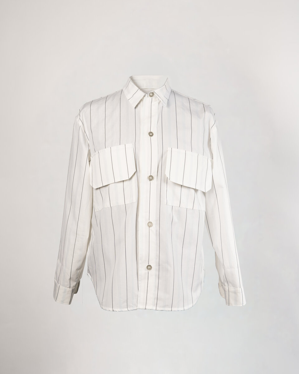 Striped Cotton Shirt - image 1