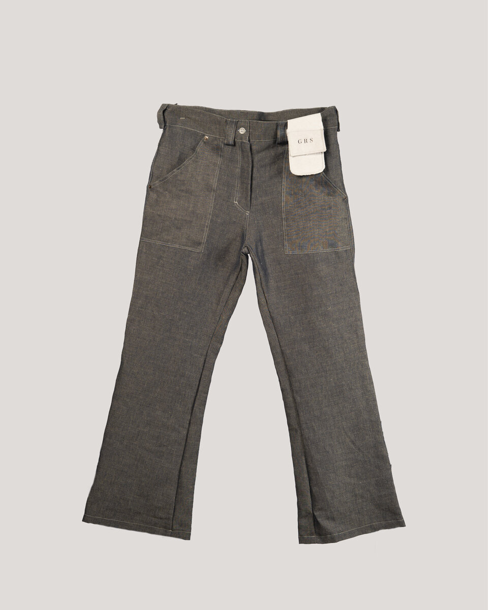 Flared Linen Denim - image 1