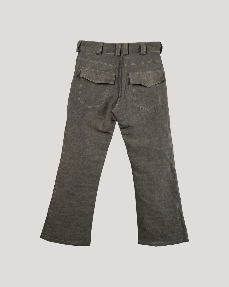 Flared Linen Denim - image 2