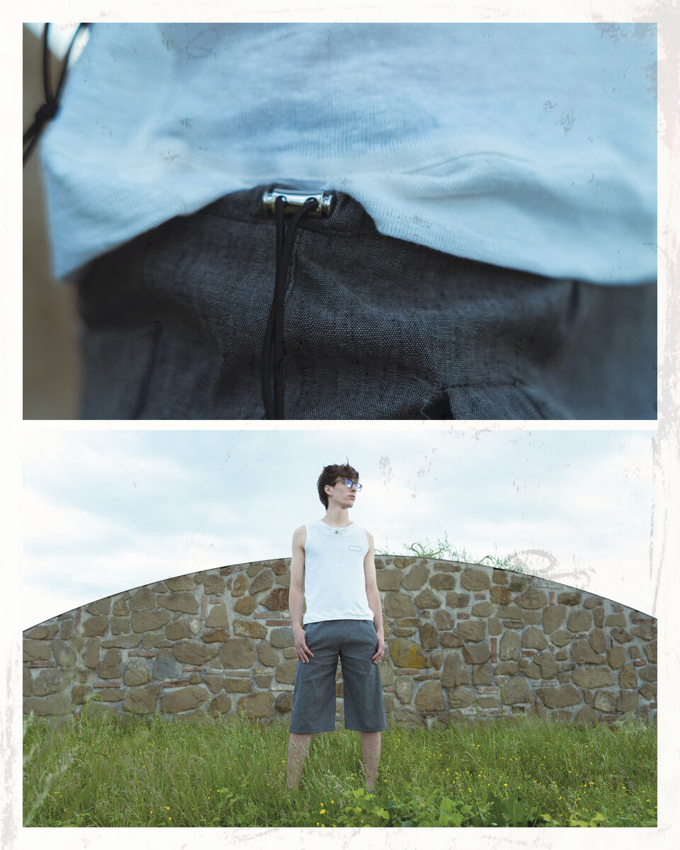 Linen 3/4 Utility Jorts - image 2
