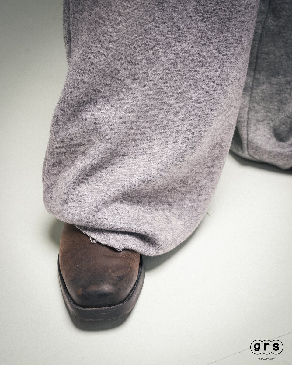 Wool Blend Relaxed Pants - image 7